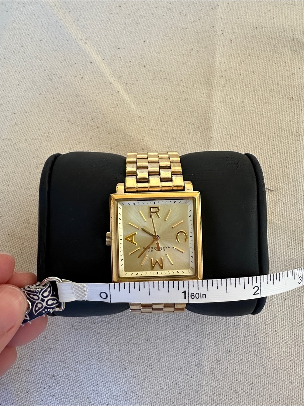 Marc Jacobs Gold-Tone Square Link Watch - Picture 6 of 10
